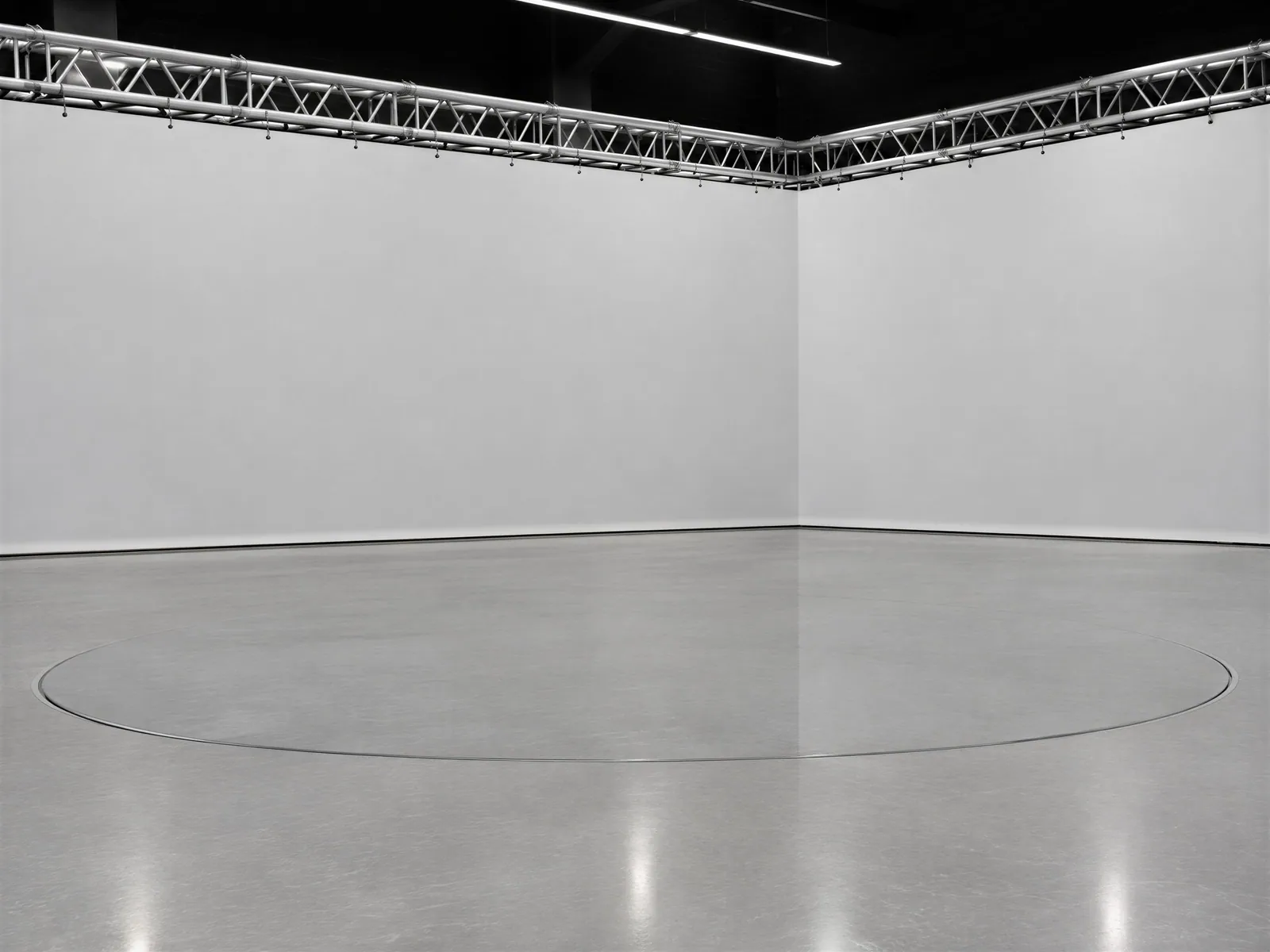 The “Truss-lit white studio, ring” background on its own, with no vehicle.