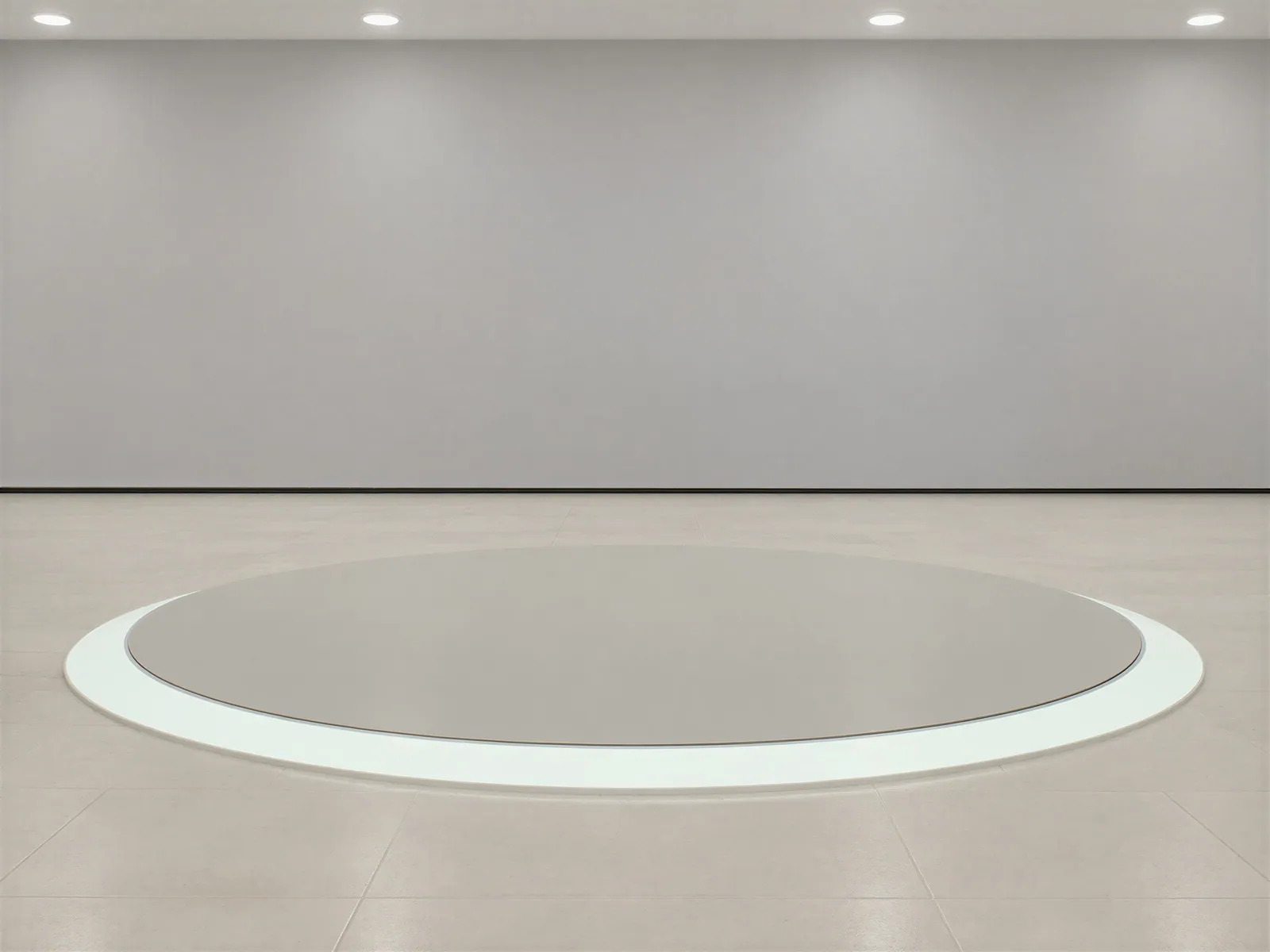 The “Downlit white room, lit turntable” background on its own, with no vehicle.
