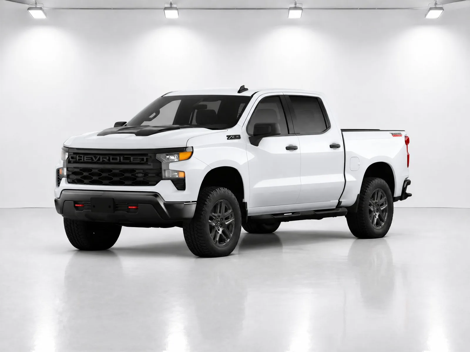 Pickup truck on the “Spotlit white gallery” background.